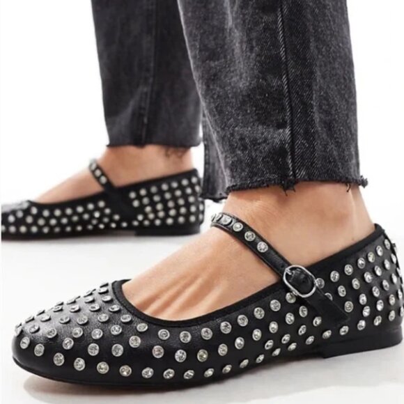 House of Harlow 1960 Flashy Studded Ballerina Flats – Size 7.5 – Excellent Condi - Picture 1 of 5